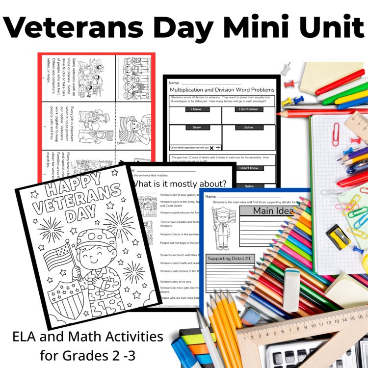 Cover of Veterans Day Mini Unit