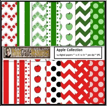 Cover of Apples Collection Digital Paper