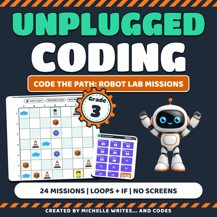 Cover of Code the Path, Grade 3: Robot Lab Missions