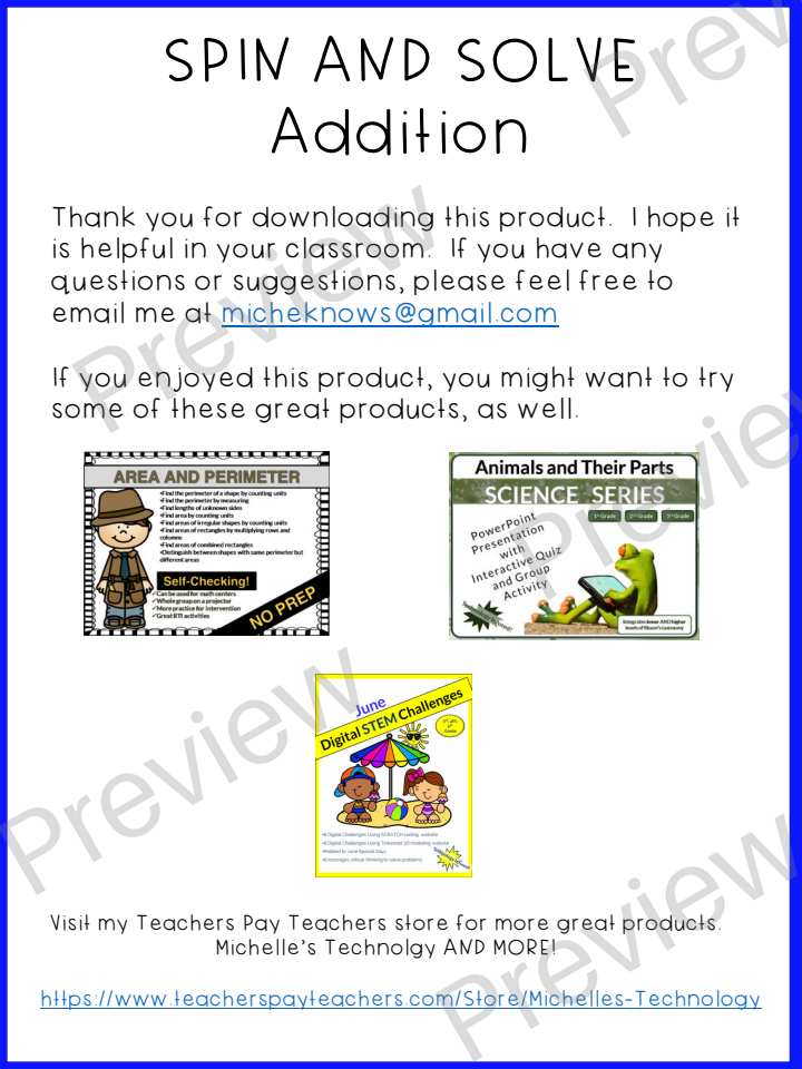 Preview page 5 of Back to School Addition Math Centers K-3 | No Prep Worksheets