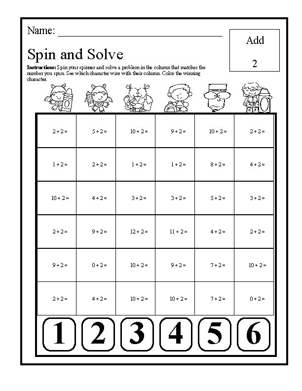 Preview page 1 of Back to School Addition Math Centers K-3 | No Prep Worksheets