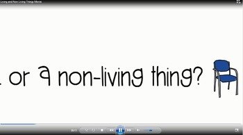 Preview page 1 of Living and Non Living Things Video Review