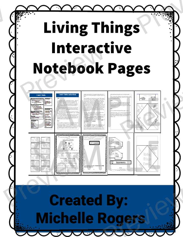 Preview page 5 of Living Things Bundle (Task Cards, Interactive Notebook, Video, PowerPoint Game)